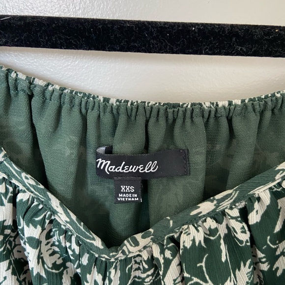 Madewell green long sleeve top - Picture 3 of 3